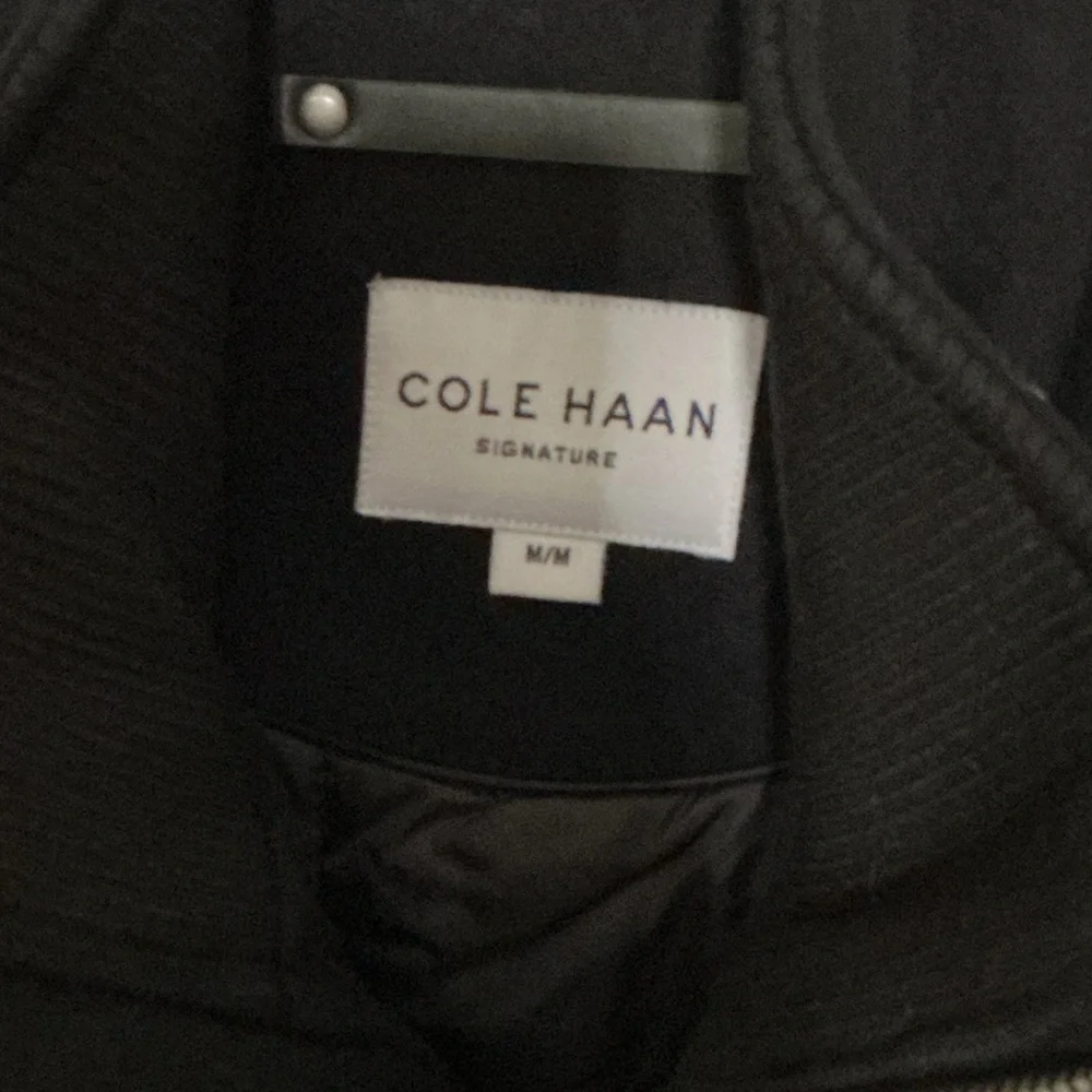 Cole Haan Men's M65 Wool Blend Field Jacket Coat Peacoat Black Size Medium - Picture 7 of 7